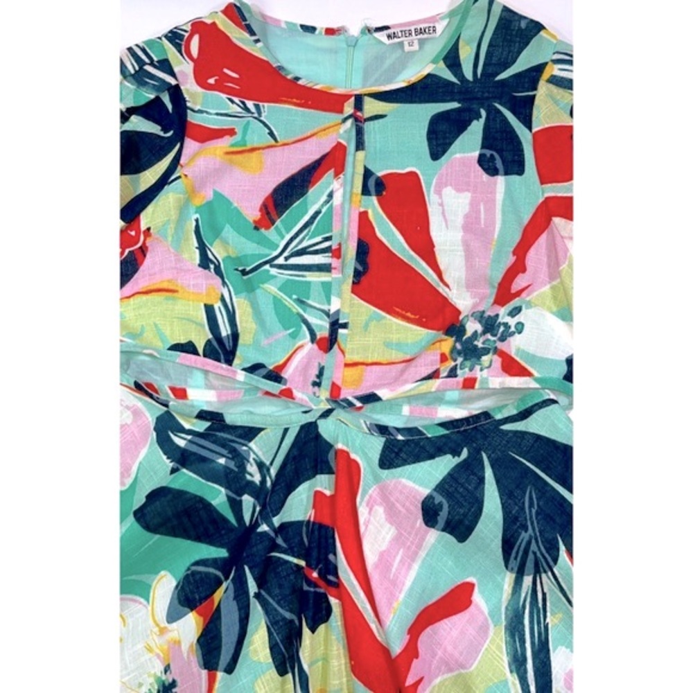 Walter Baker Hannah Floral Dress w/ Cut Out Details (Size: 12) - Picture 3 of 7